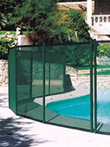 Clôture piscine souple et démontable filet vert