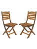 Lot de 2 chaises Adriana en yellow balau