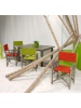 Table Varadero + 4 fauteuils rouges