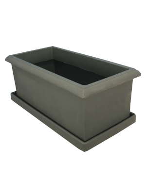 Bac Epure rectangle gris anthracite Riviera