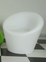 Fauteuil de jardin Happy blanc Riviera