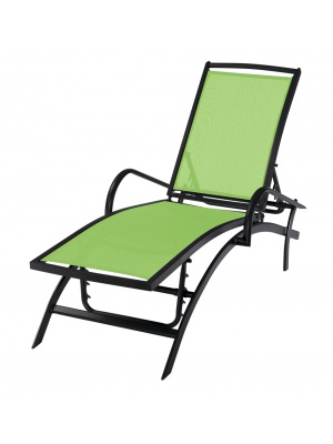 Bain de soleil Modulo Noir / Vert anis