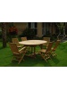 Table Pretoria avec rallonge 6 couverts 