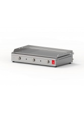 Plancha CHEF 80 inox lisse rainurée