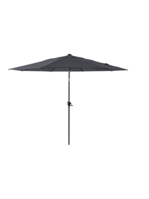 Parasol droit ø3 m aluminium inclinable gris