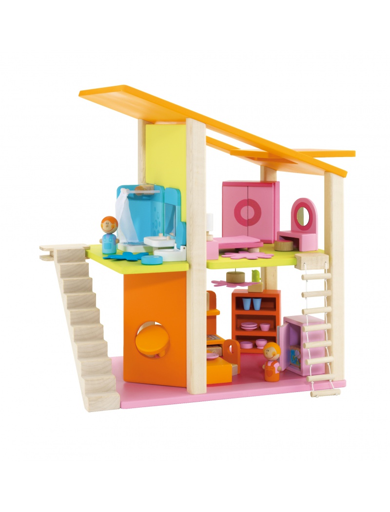 Sevi Maison poupée mini avec meubles 26 pièces