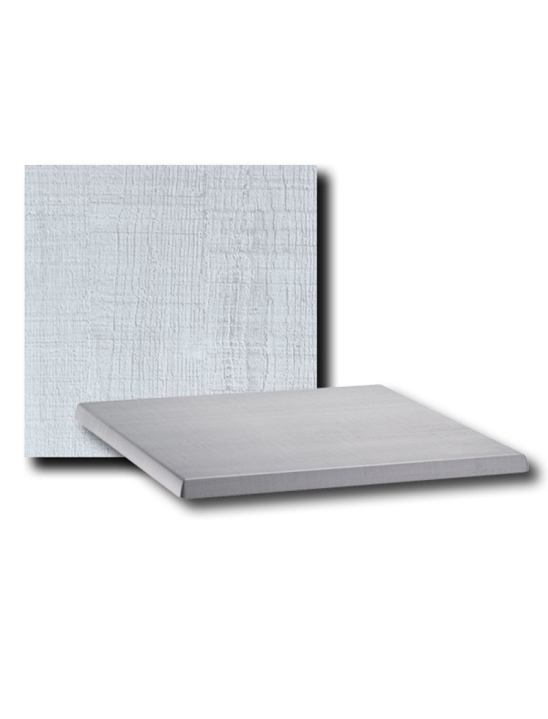Grosfillex Plateau stratifié 70x70cm Palissade Blanc Vendu(e)s par 16