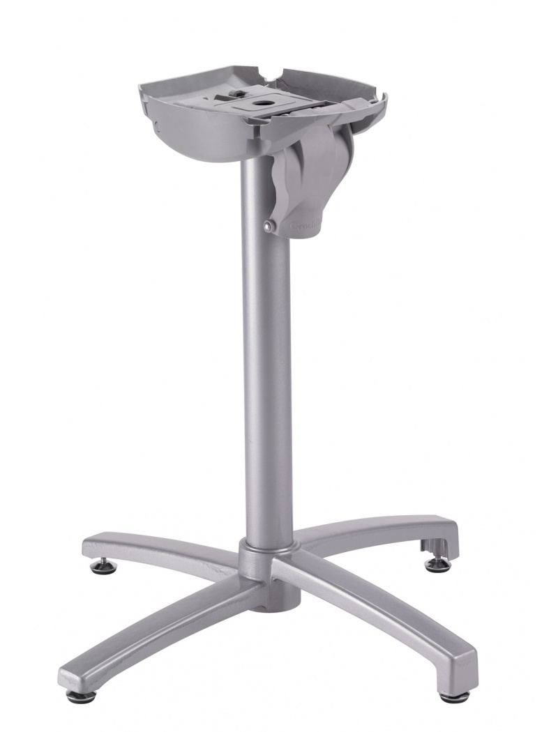 Grosfillex Pied rabattable X-One Gris Aluminium