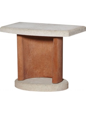 Table pour barbecue terracotta