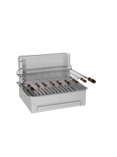 Barbecue charbon de bois 500 inox standard