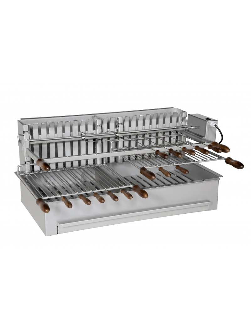 Planchas Collet Barbecue charbon de bois 800 inox intégral