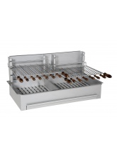 Barbecue charbon de bois 800 inox standard