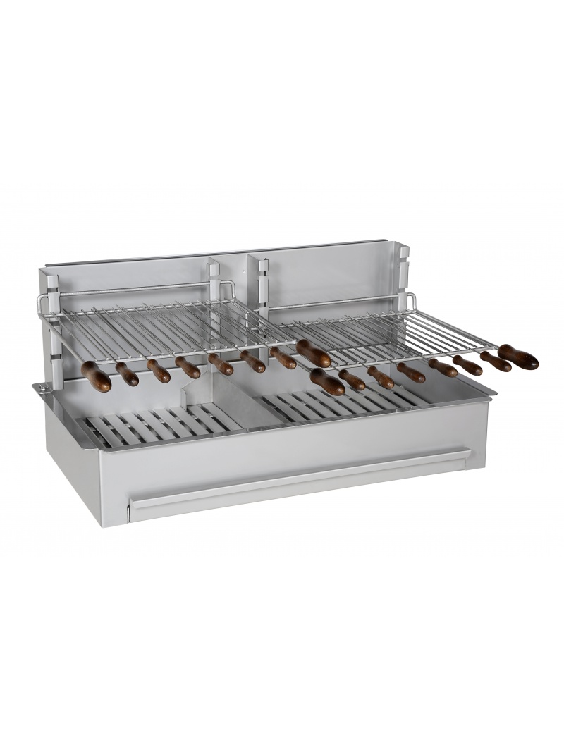 Planchas Collet Barbecue charbon de bois 800 inox standard