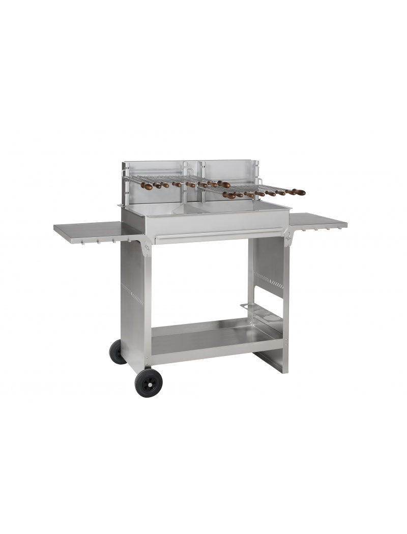 Planchas Collet Chariot 800 inox pour Barbecue