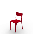 Chaise Take rouge en aluminium