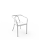 Fauteuil Helm en aluminium blanc