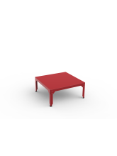 Table basse carrée Hégoa rouge