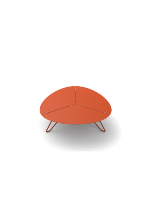 Table basse Loom aluminium orange