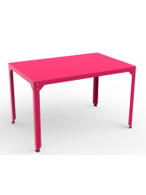 Table repas rectangle Hégoa rose vif