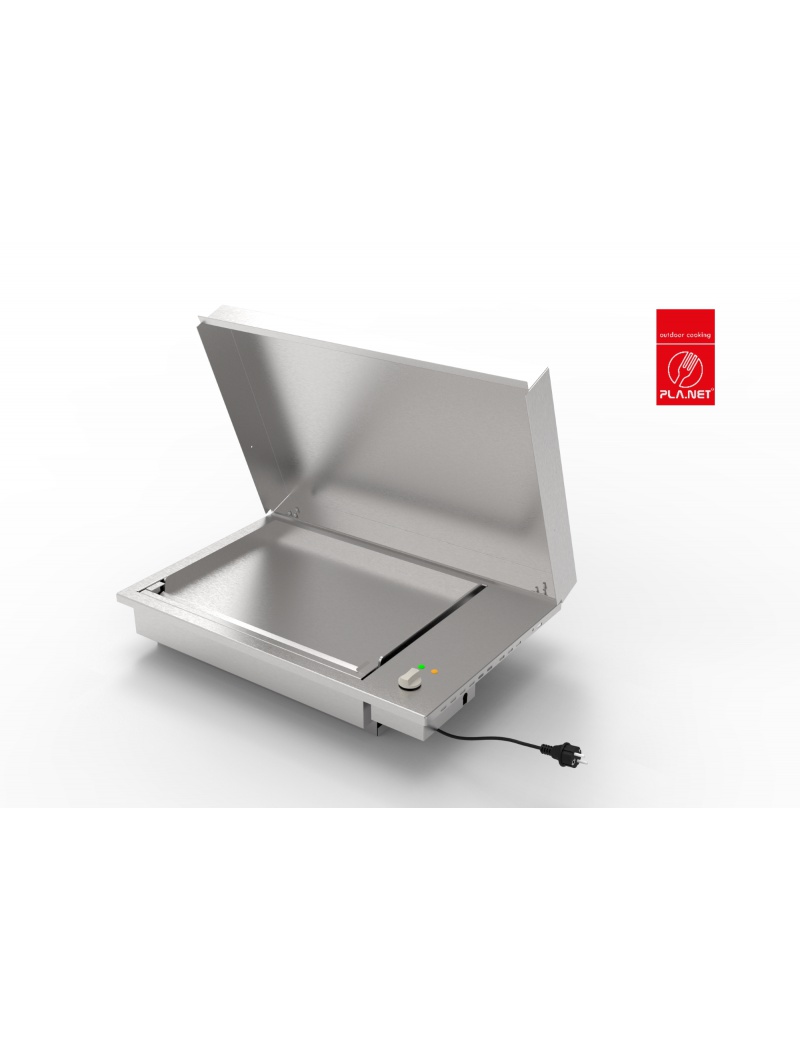 PLA.NET Plancha OASI EL-60 inox lisse encastrable
