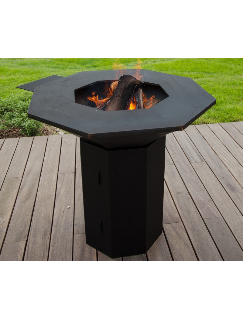 Bio-blaze Barbecue BQI Octogonal Charbon de bois