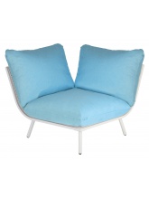 Module d'angle Blanc Beach Turquoise