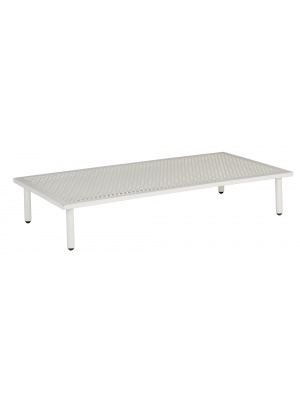 Table basse rectangulaire Beach Blanc