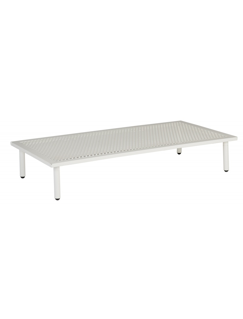 Alexander Rose Table basse rectangulaire Beach Blanc