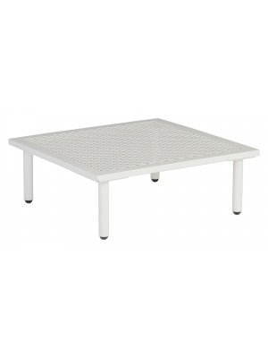 Table basse carrée Beach Blanc