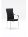 Fauteuil noir empilable sika design