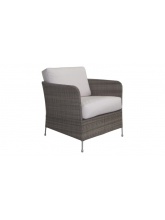 Fauteuil Orion taupe avec coussin