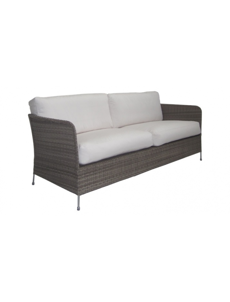 Sika Design Canapé Orion taupe avec coussins