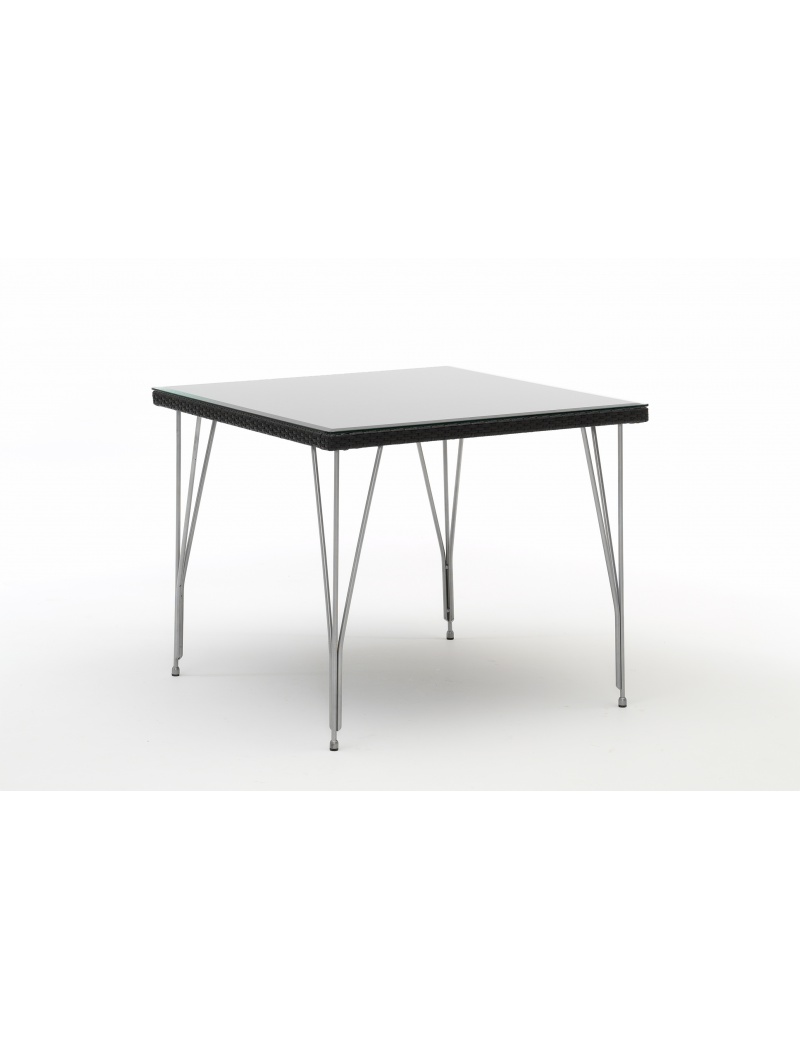 Sika Design Table carrée Jupiter noir table vendue seule