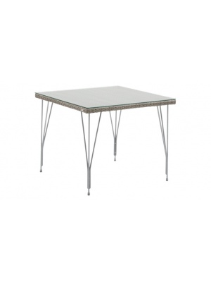 Table carrée Jupiter taupe