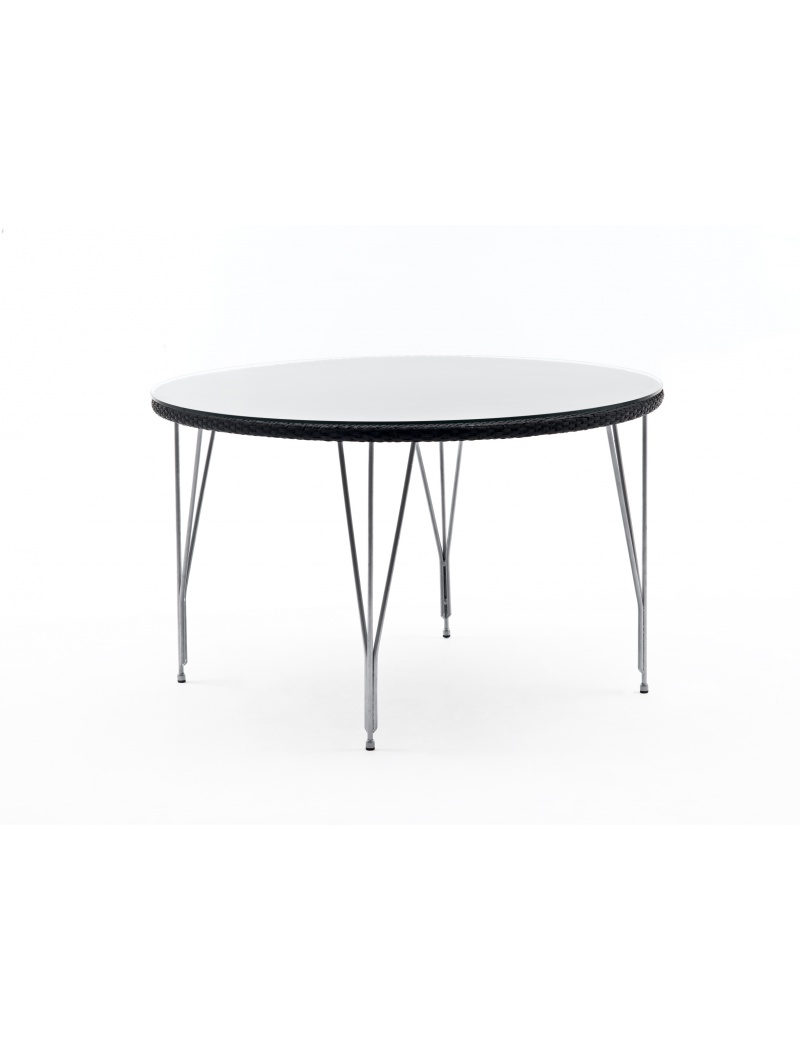 Sika Design Table ronde Jupiter noir Table vendue seule