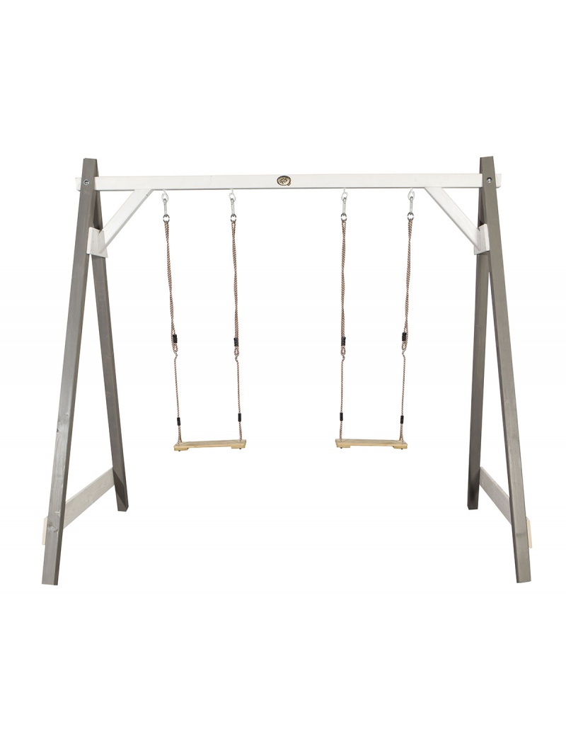 Axi Portique deux balançoires en pin gris