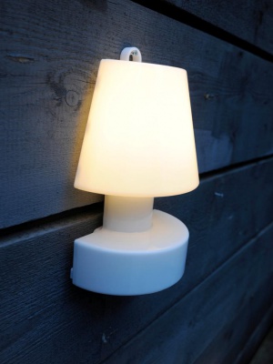 BLOOM lampe murale portable blanche