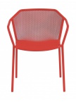 Lot de 4 fauteuils Darwin rouge écarlate