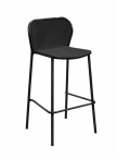 Lot de 4 tabourets de bar Darwin noirs