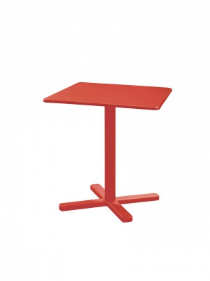 Table carrée pliante Darwin 70 rouge écarlate