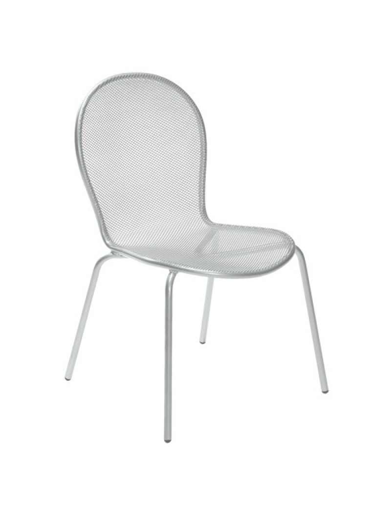 EMU Lot de 4 chaises Ronda Grises aluminium