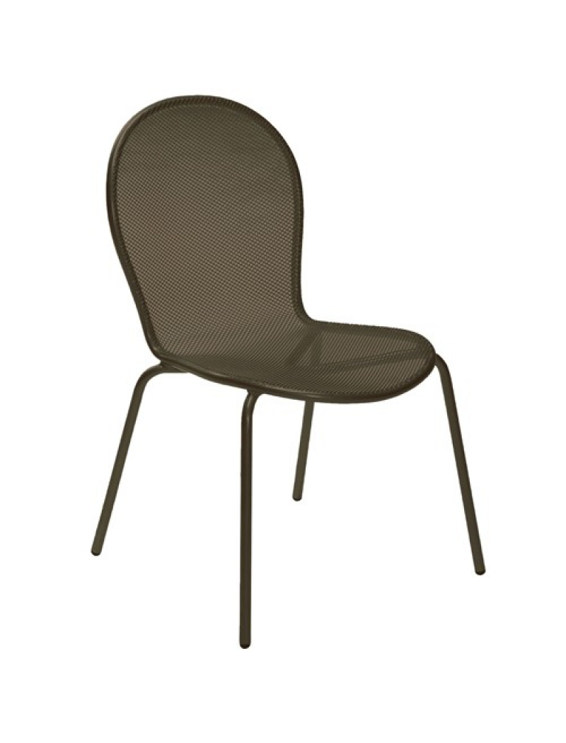 EMU Lot de 4 chaises Ronda Marron