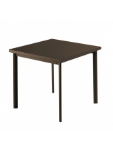 Table carrée Star 70cm Marron d'inde