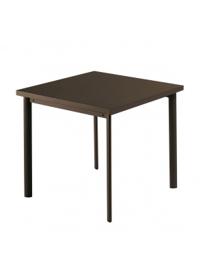 Table carrée Star 70cm Marron d'inde