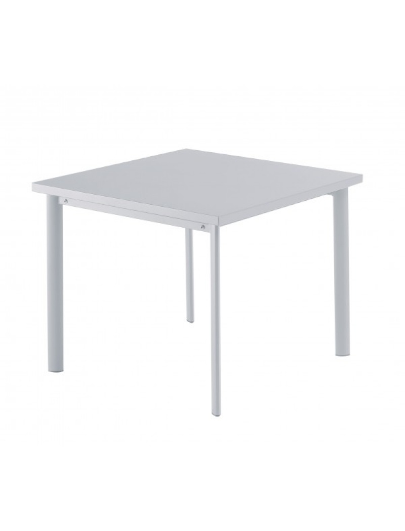 EMU Table carrée Star 90cm Grise aluminium
