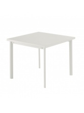 Table carrée Star 90cm Blanche