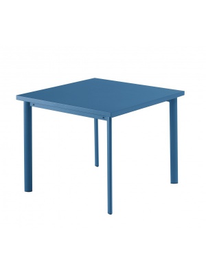 Table carrée Star 90cm Bleue