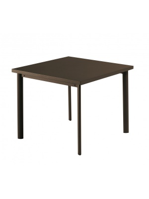 Table carrée Star 90cm Marron d'inde