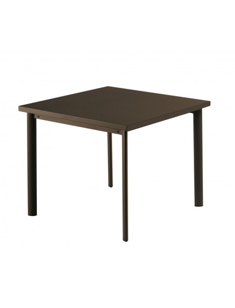 EMU Table carrée Star 90cm Marron d'inde
