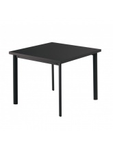 Table carrée Star 90cm Noire